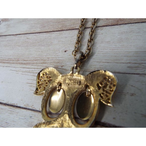 Vintage 1975 Sarah Coventry Hercules Articulated Dog Pendant Necklace - Picture 7 of 7